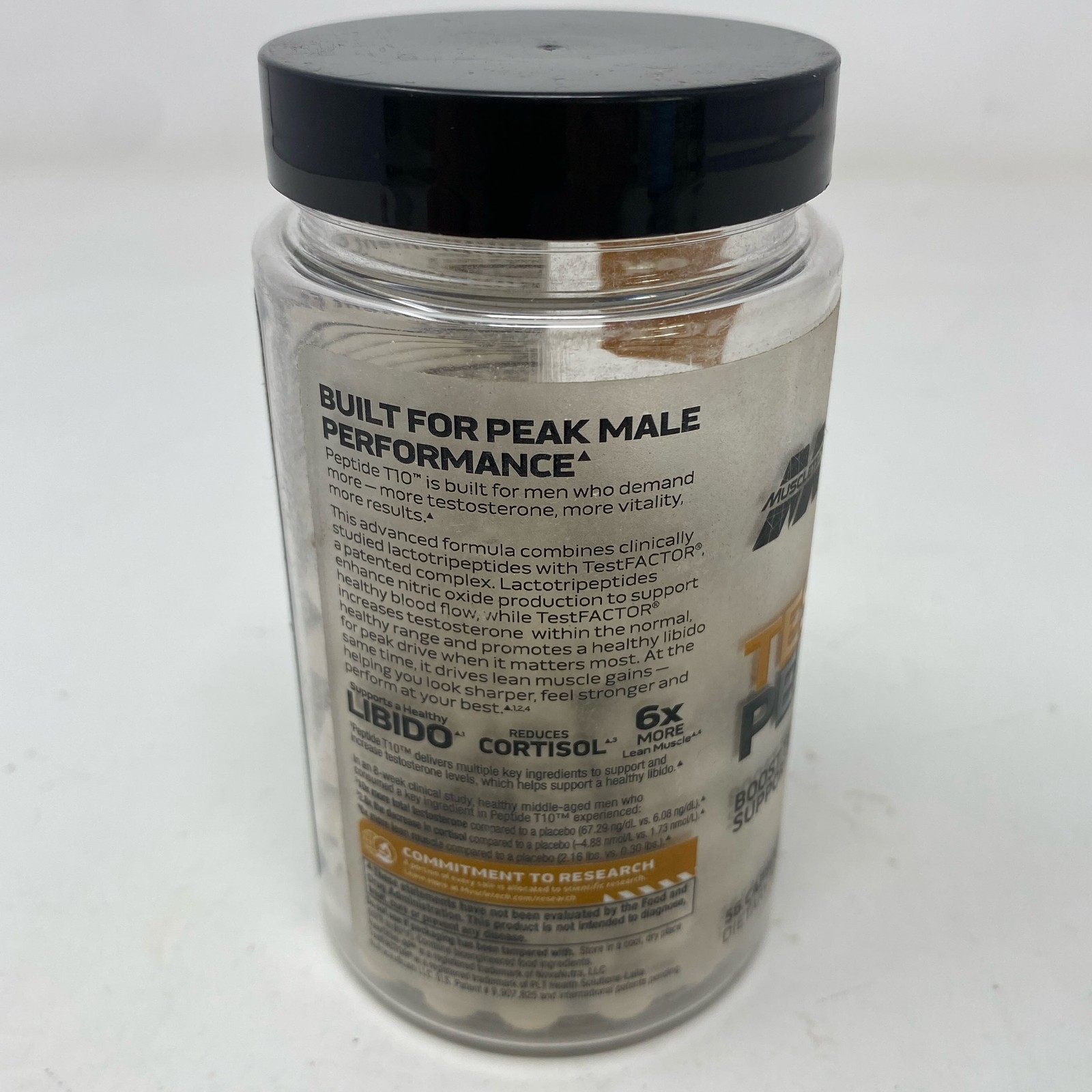 MuscleTech Test Peptide T10 Testosterone Booster, 56 Capsules