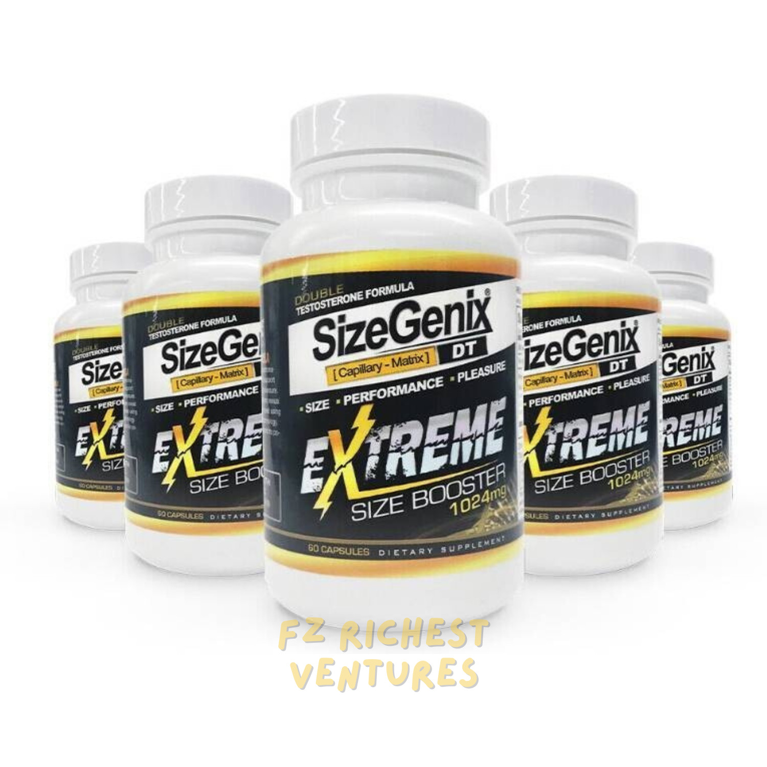 SizeGenix Men’s Health Supplement 1 Month Supply Boost Energy US Shipping – New