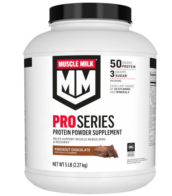 Muscle Milk Pro Series Chocolate 5LB 50g Protein NSF Recovery