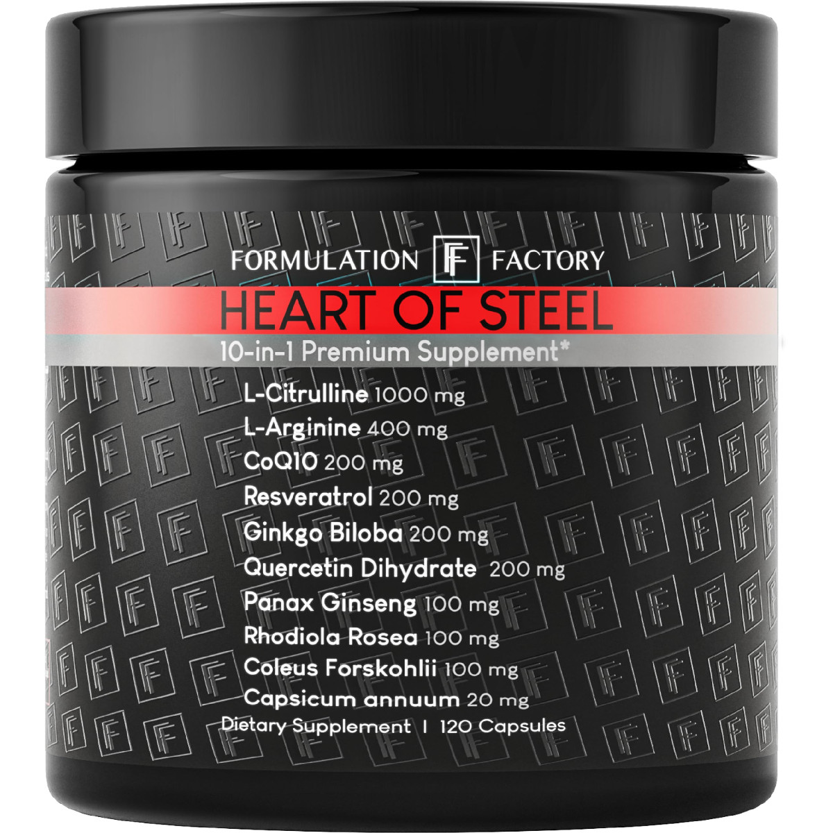 Formulation Factory Heart Of Steel Nitric Oxide Supplements For Men Women