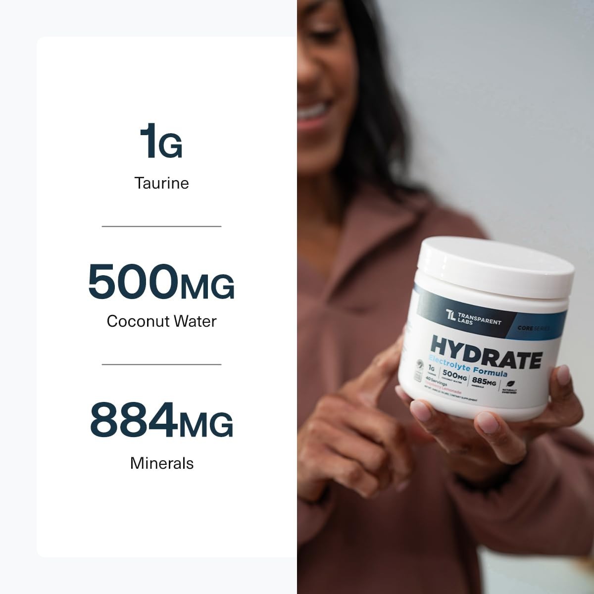 Electrolyte Powder for Hydration – Naturally Sweetened Coconut Water, Calcium, T