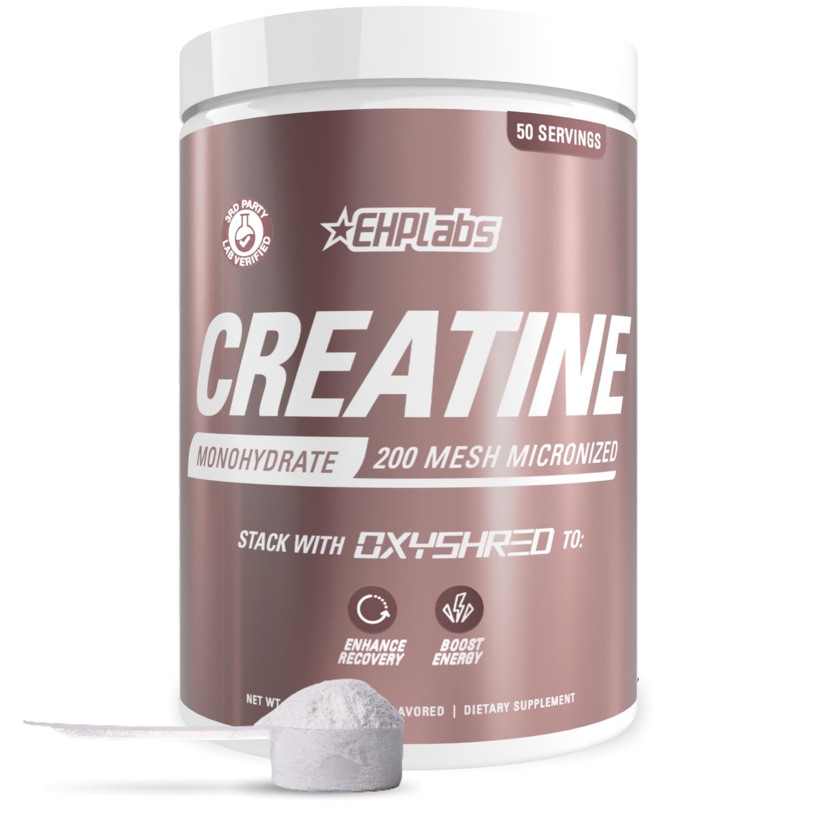 Micronized Creatine Monohydrate Powder, Unflavored, 250g – 50 Servings for Muscl