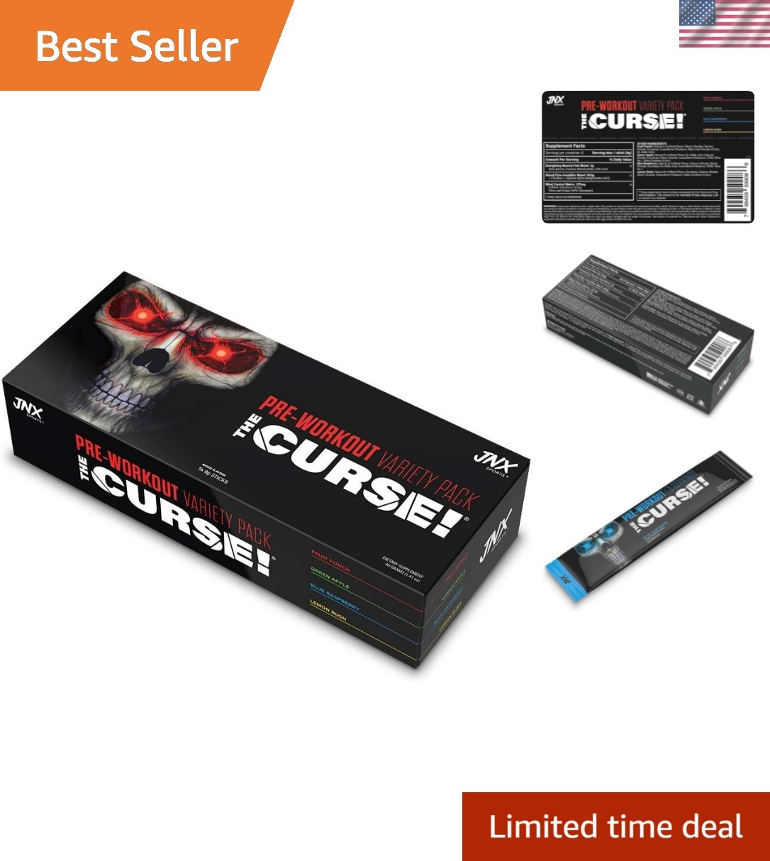 Ultimate Pre Workout Powder Sample Pack – The Curse! for Maximum Performance