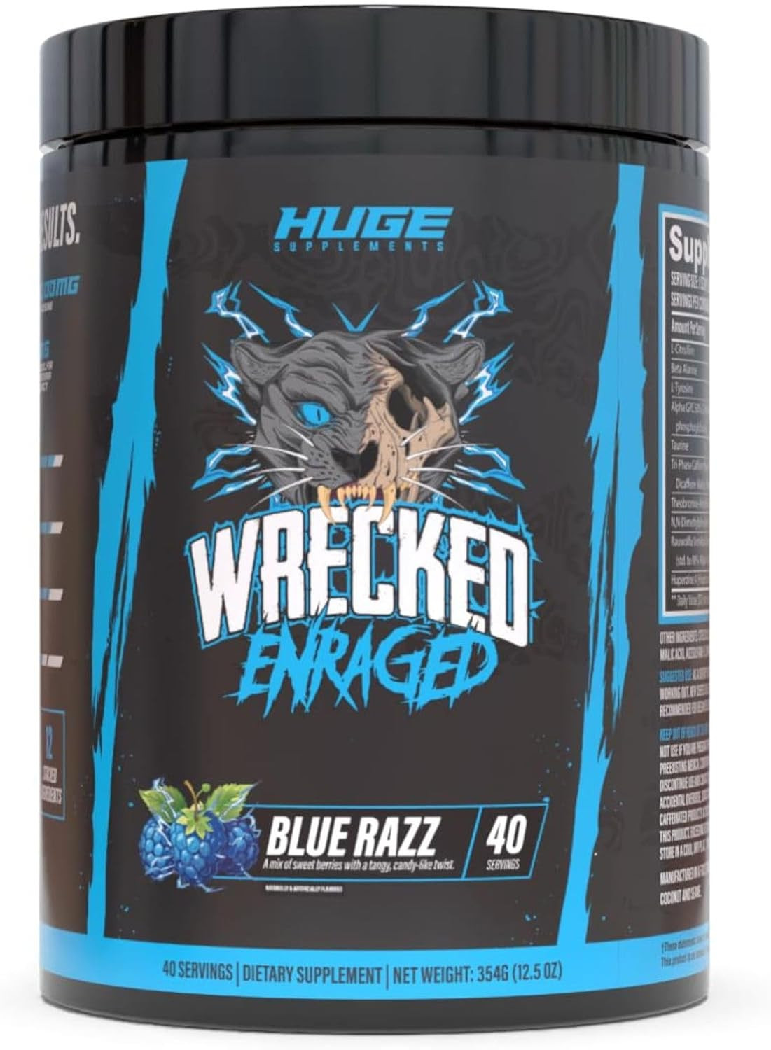 Wrecked Enraged High Stim Pre Workout – Extreme Hardcore Formula for Intense Ene