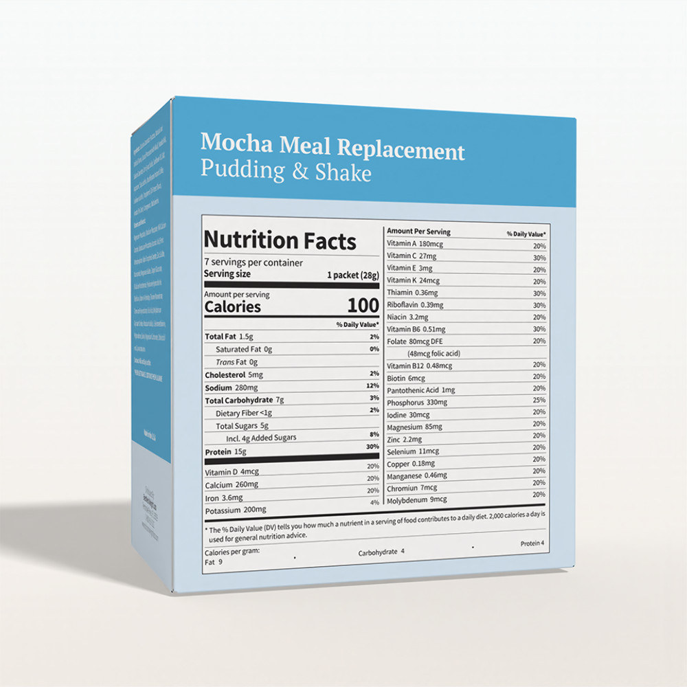 BestMed – Mocha | Pudding & Shake | Aspartame Free, Low Carb, 100 Calories 7/ct