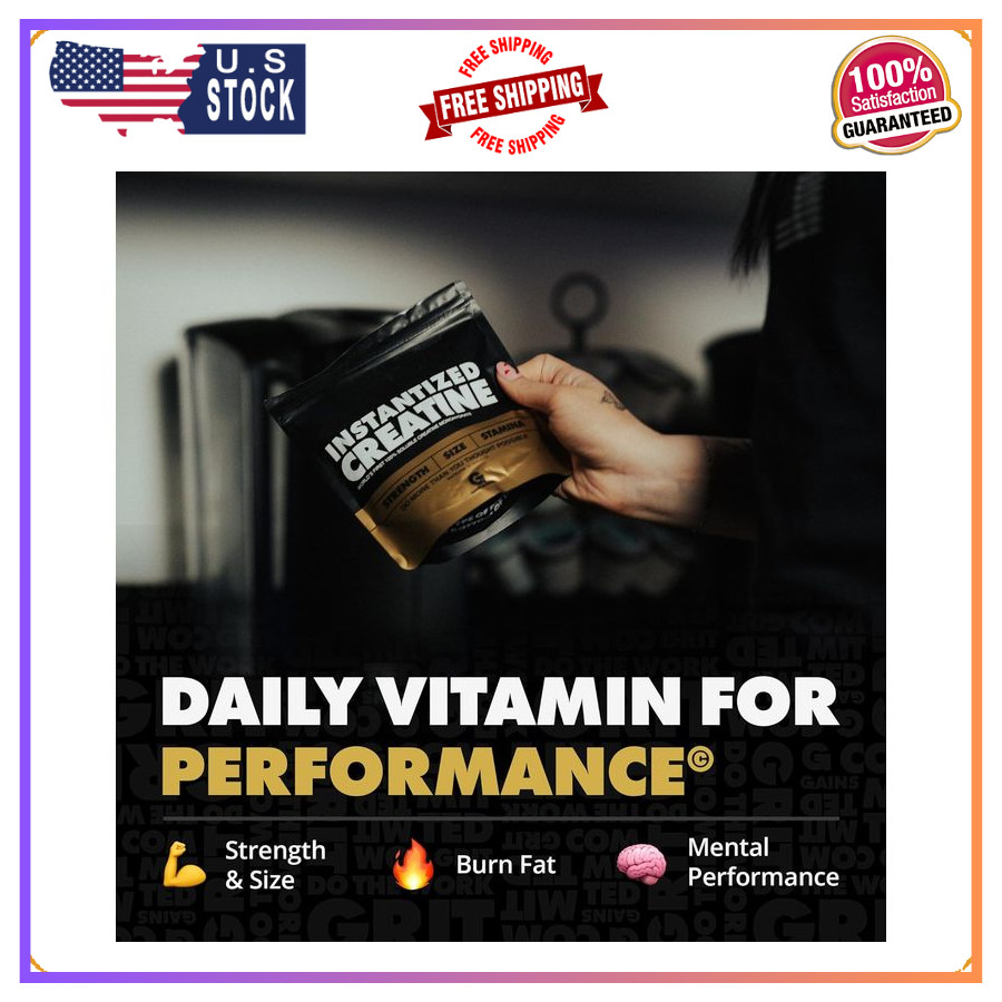 Gains in Bulk Creatine Monohydrate Powder Unflavored 100 Servings