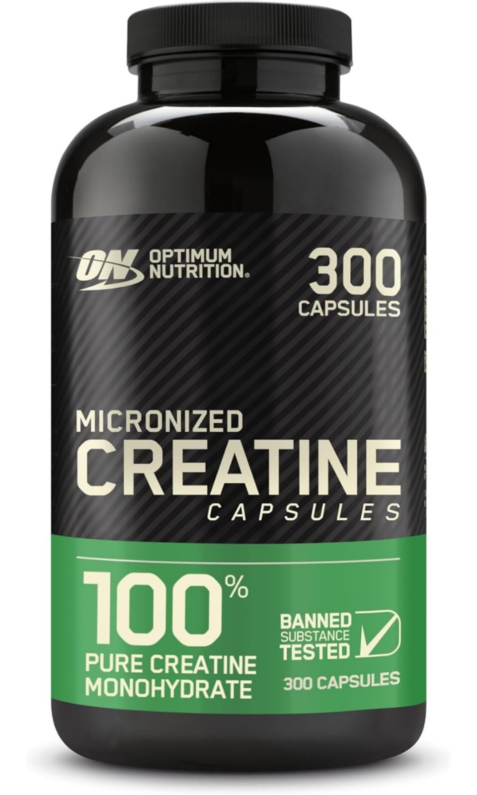 Optimum Nutrition 100% Pure Micronized Creatine Monohydrate 2500mg 300 Capsules