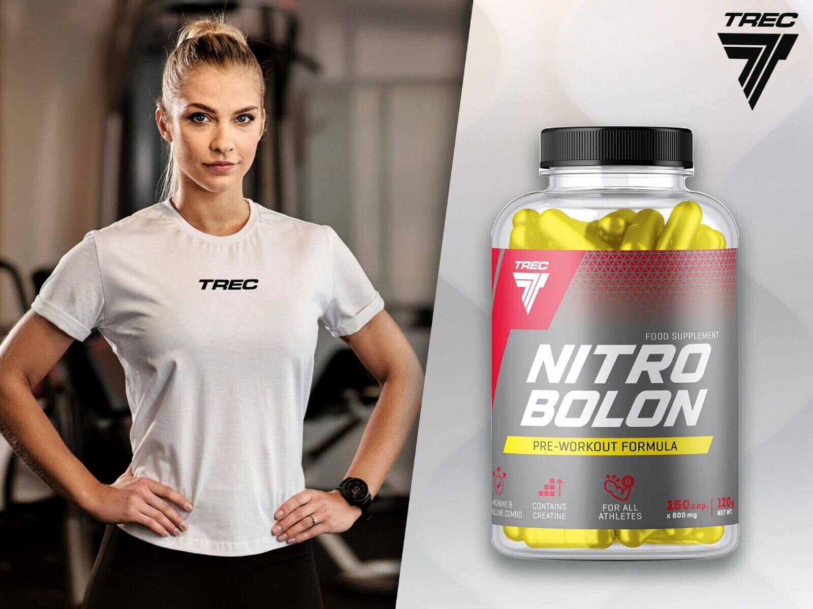 NITROBOLON 150 CAPS- Maximum muscle pump strength gain, longer endurance, energy
