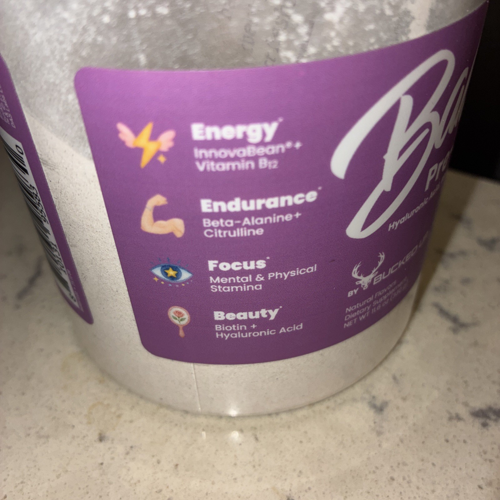 Bucked Up Babe Pre Workout Lavender Lemonade With Biotin 25 Serv New