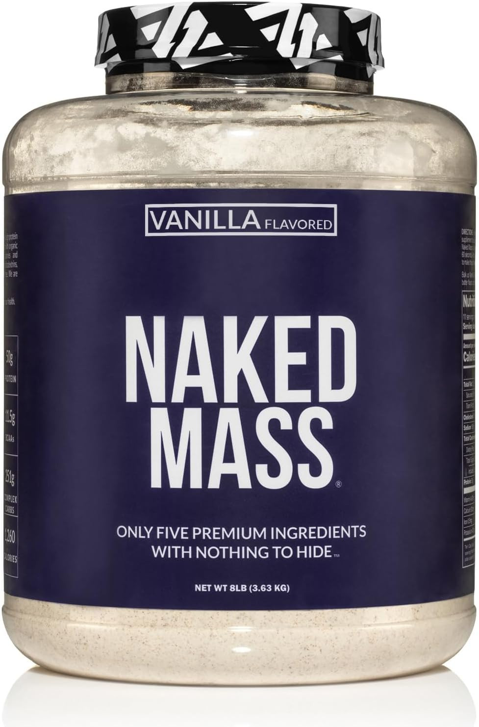 Vanilla Mass – All Natural Vanilla Weight Gainer Protein Powder – 8Lb Bulk, GMO