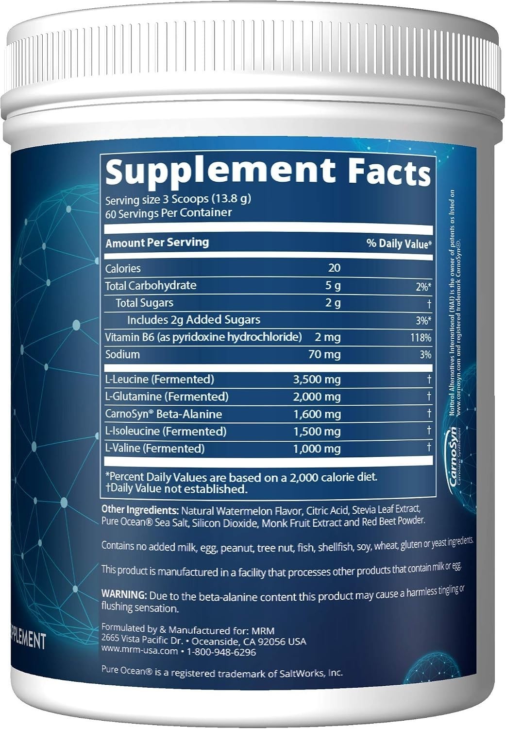 Post-Workout Recovery Supplement – 8.5g Amino Acids