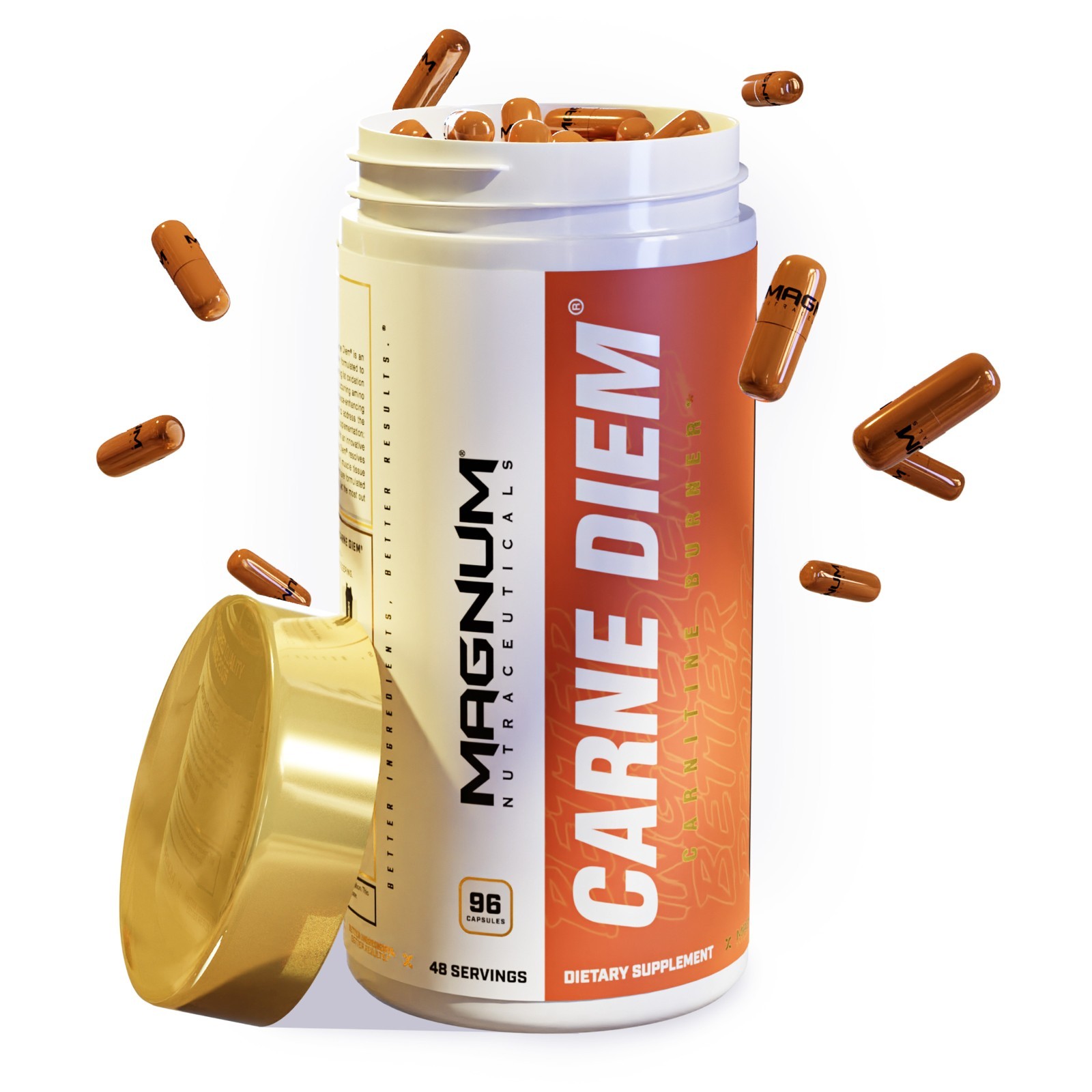 Magnum Nutraceuticals Carne Diem L-Carnitine Weight Loss Supplement 96 Caps