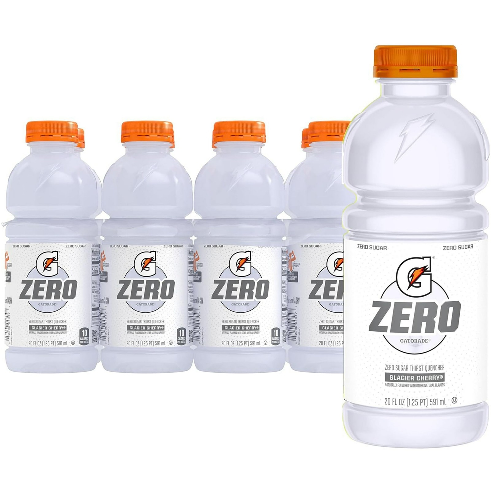 Gatorade Zero Sugar Thirst Quencher Sports Drink, Glacier Cherry, 20 Fl Oz (Pack