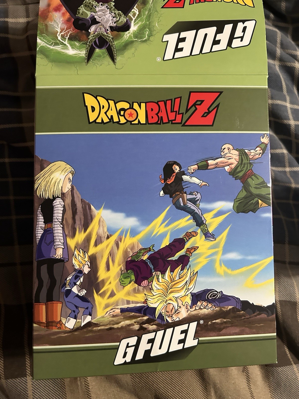 GFUEL Dragon Ball Z Perfect Cell Collectors Box W/ Shaker And G FUEL Tub