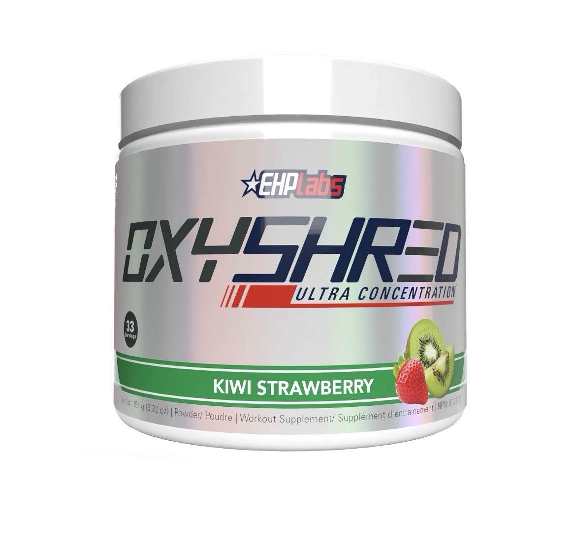 EHPlabs OxyShred Ultra Concentration Kiwi Strawberry 33 Serves Exp 11/2028 NEW