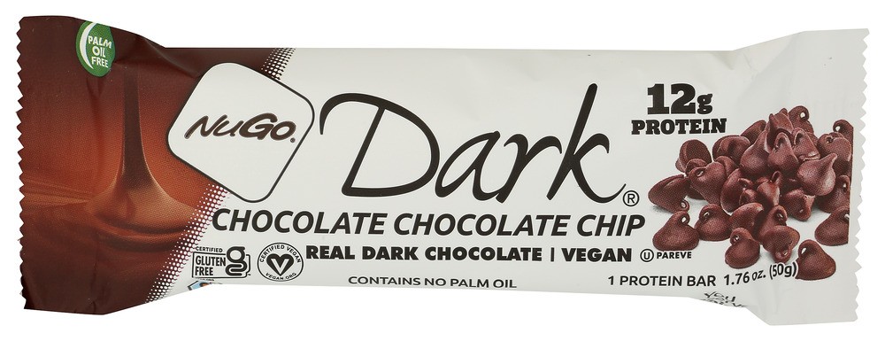 (Pack of 36) Nugo Protein Bar Dark Chocolate Chip Protein Snack Bar 1.76 Oz