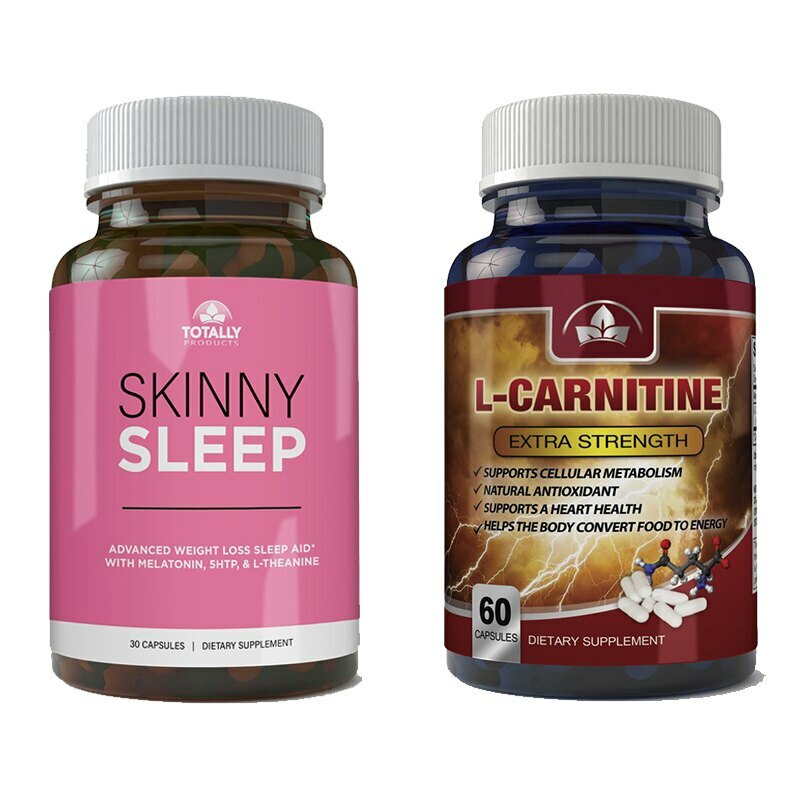 Skinny Sleep Support Weight Management & L-Carnitine Heart Health Supplements