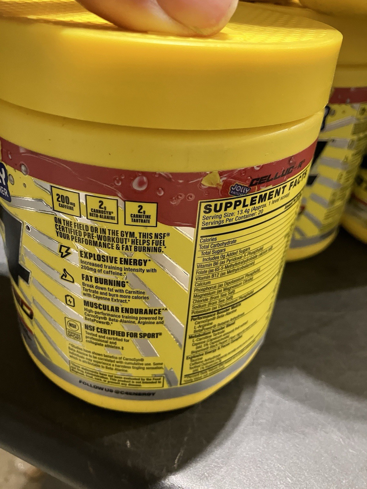 C4 Sport Ripped Pre Workout Powder Cherry / Jolly Rancher 9.5oz ( Lot of 12 )