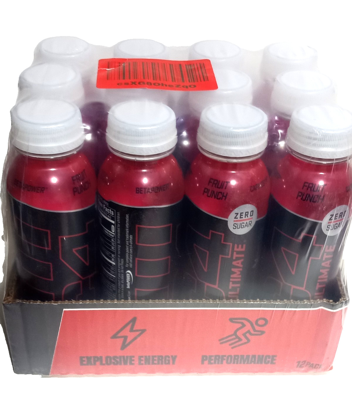 C4 Ultimate 300Mg Caffeine Sugar Free Energy Drink Fruit Punch Pre Workout Case