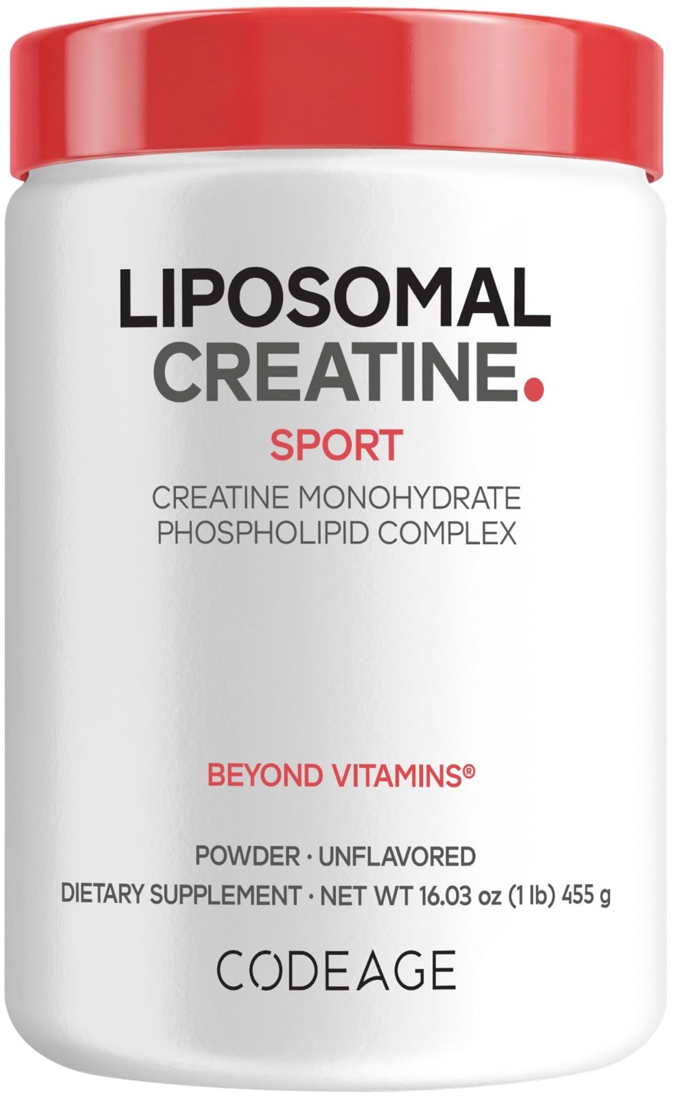 Liposomal Creatine Powder 5000mg – Unflavored Micronized Monohydrate, 90 Serving