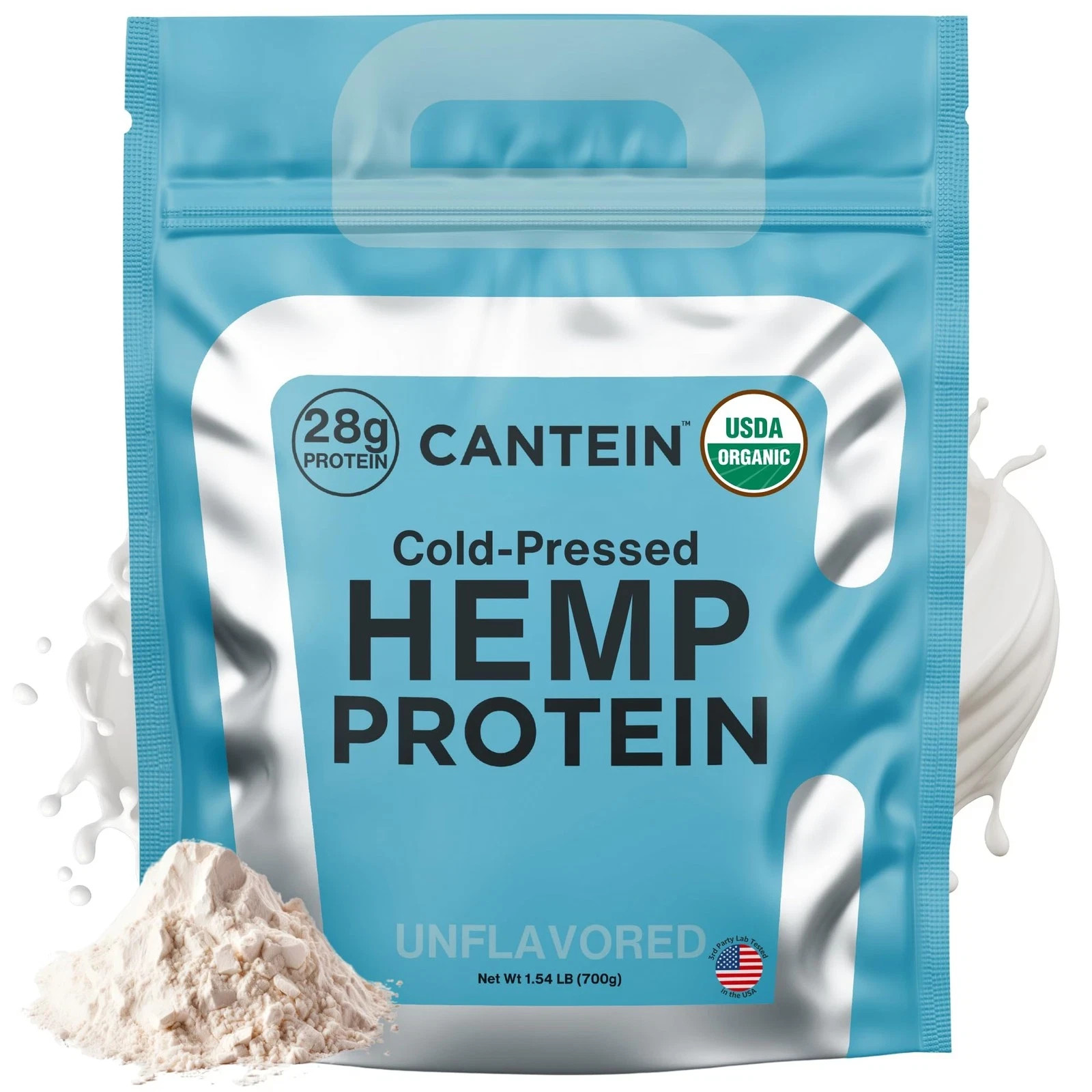 Cantein Organic Hemp Protein Vegan Protein Powder Clean Plant Based Protein P…