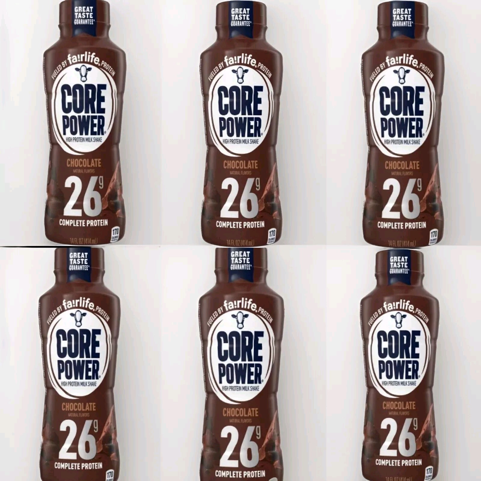 Core Power Chocolate 26g Protein Shake – 14 fl oz Bottle6-pack