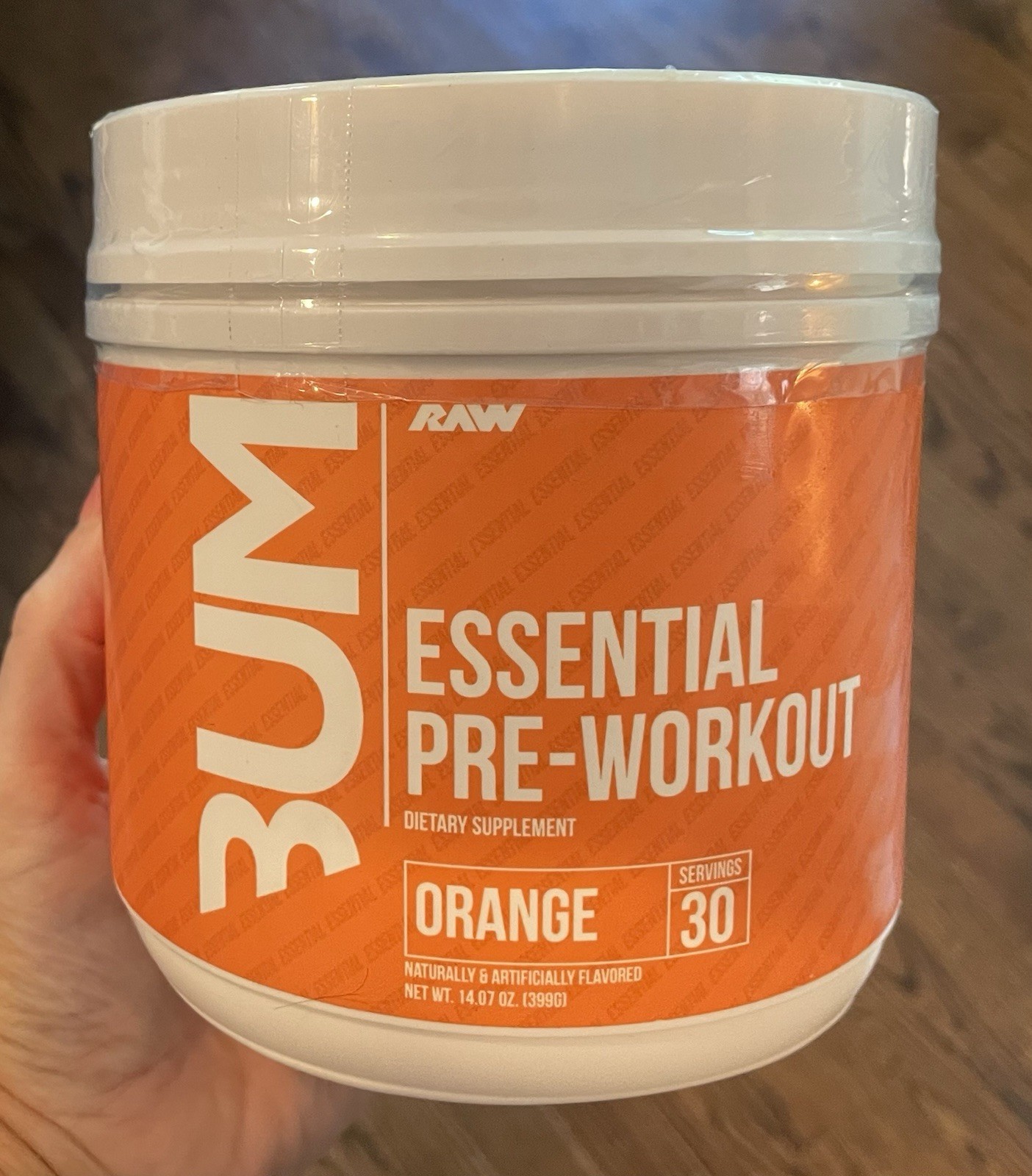 BUM Pre Workout By RAW Nutrition Orange 30 Servings ex 2026