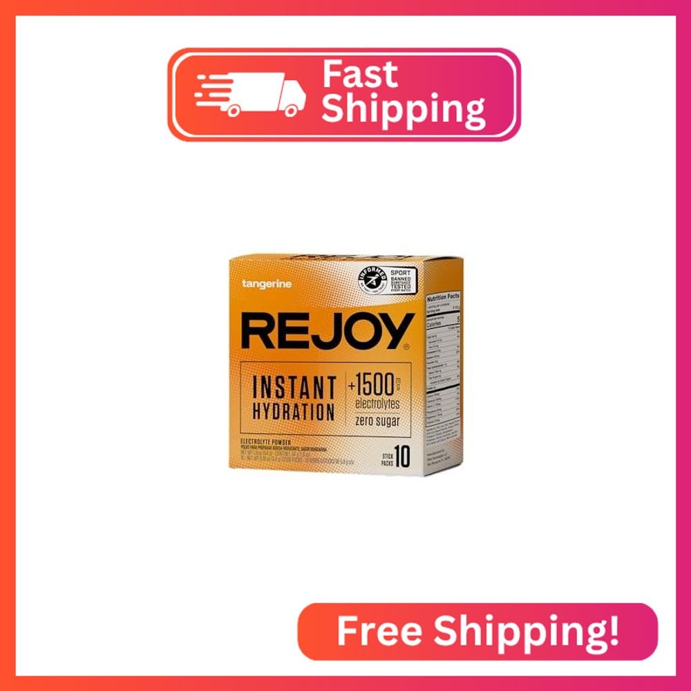 Rejoy – Electrolyte Powder Packets, 10 Sticks – Hydration Drink Mix Supplement –