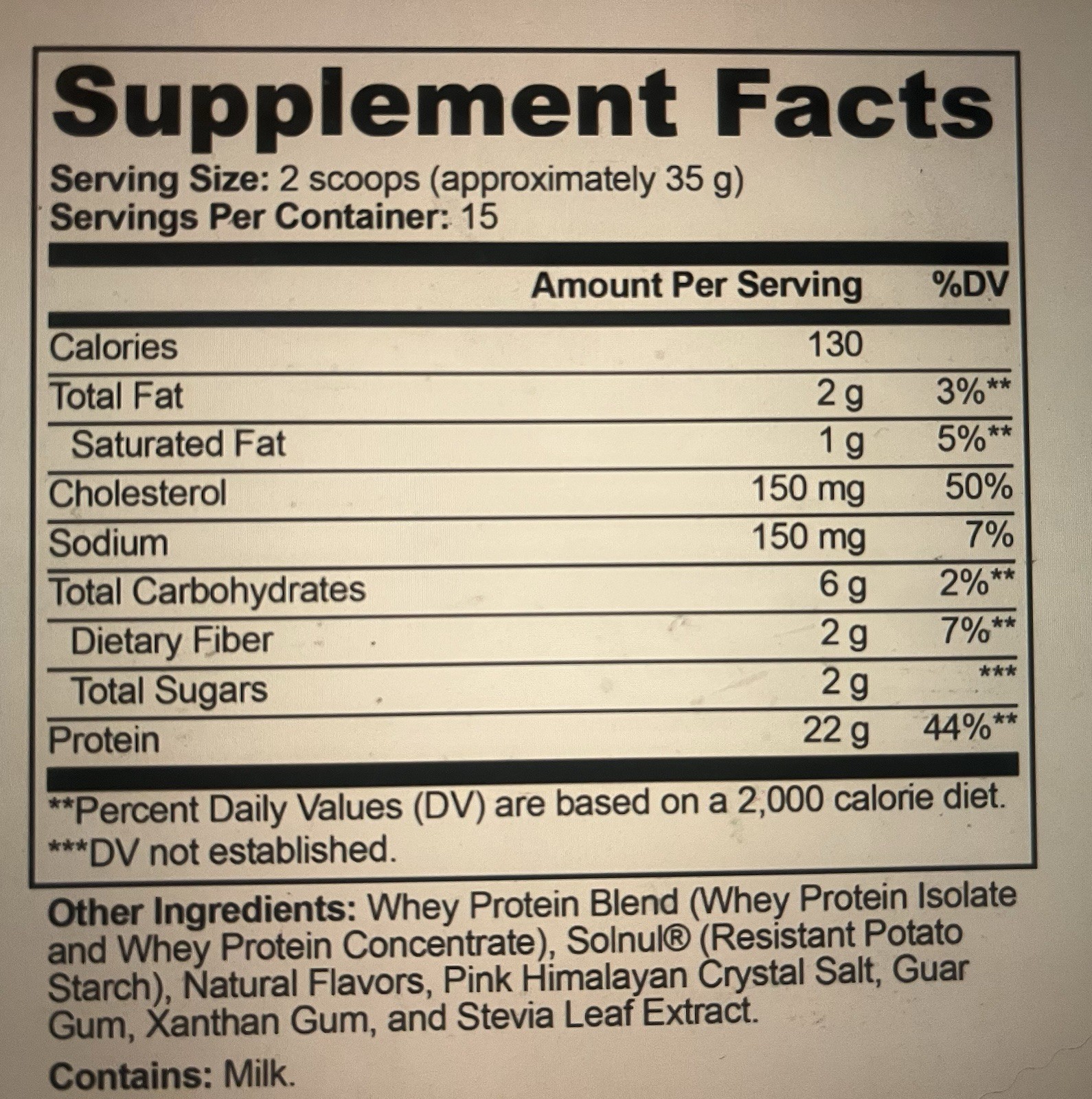 Premium Whey Protein Blend Chocolate Powder Whey Isolate & Concentrate 16.9 oz