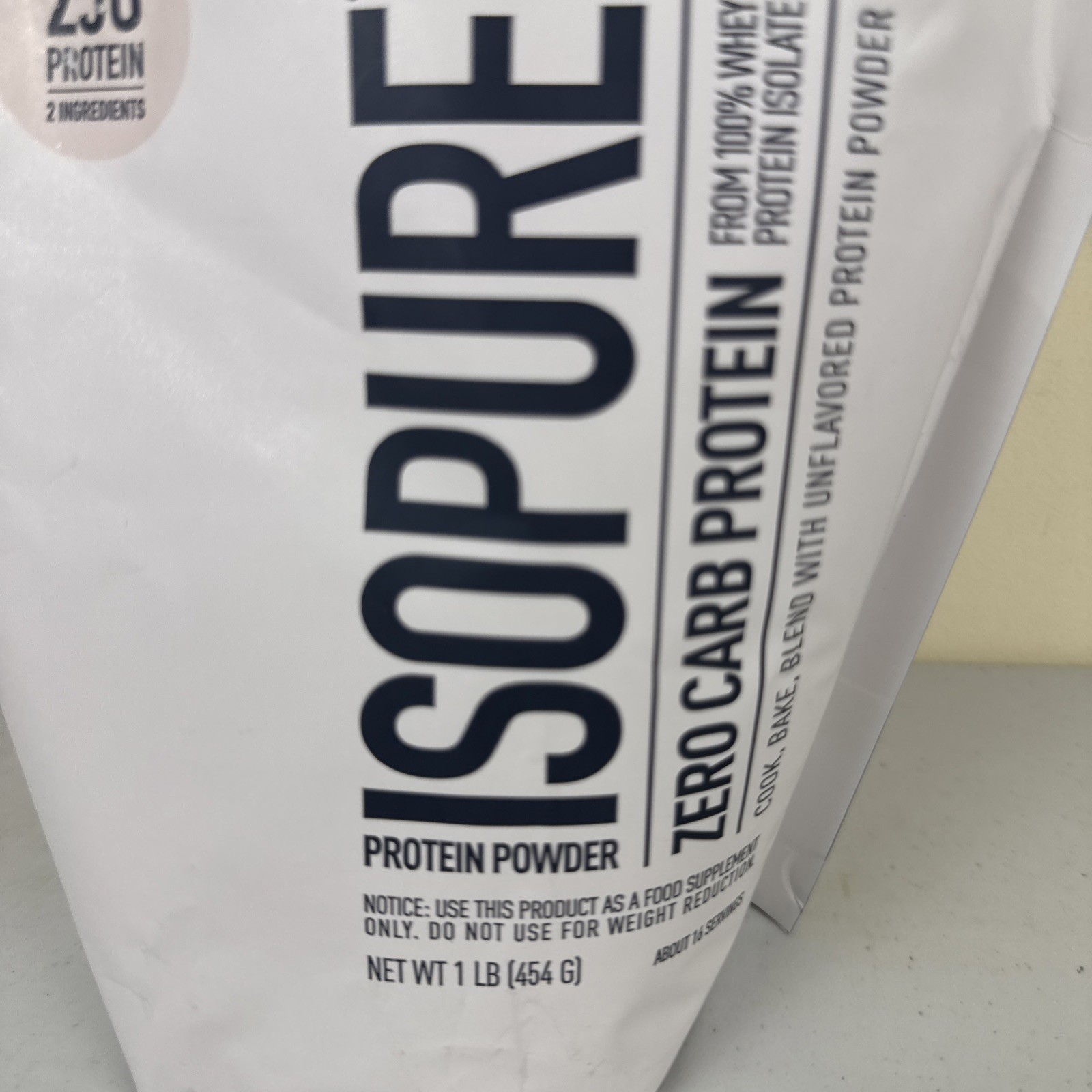 Nature’s Best Isopure Unflavored Isolate Powder Protein 1 Lb Brand New Exp 12/26