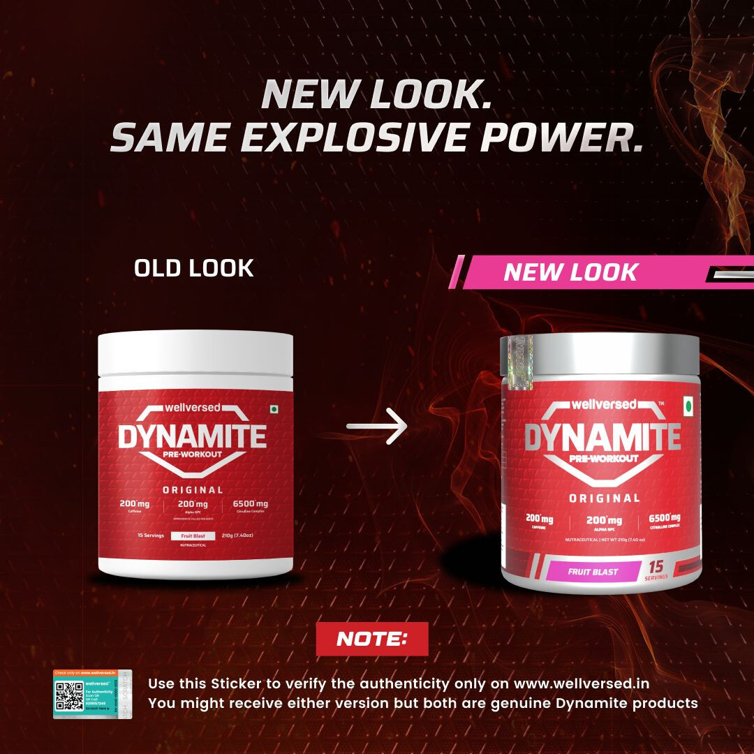 Dynamite pre workout (210g , 15 serving) fruit blast
