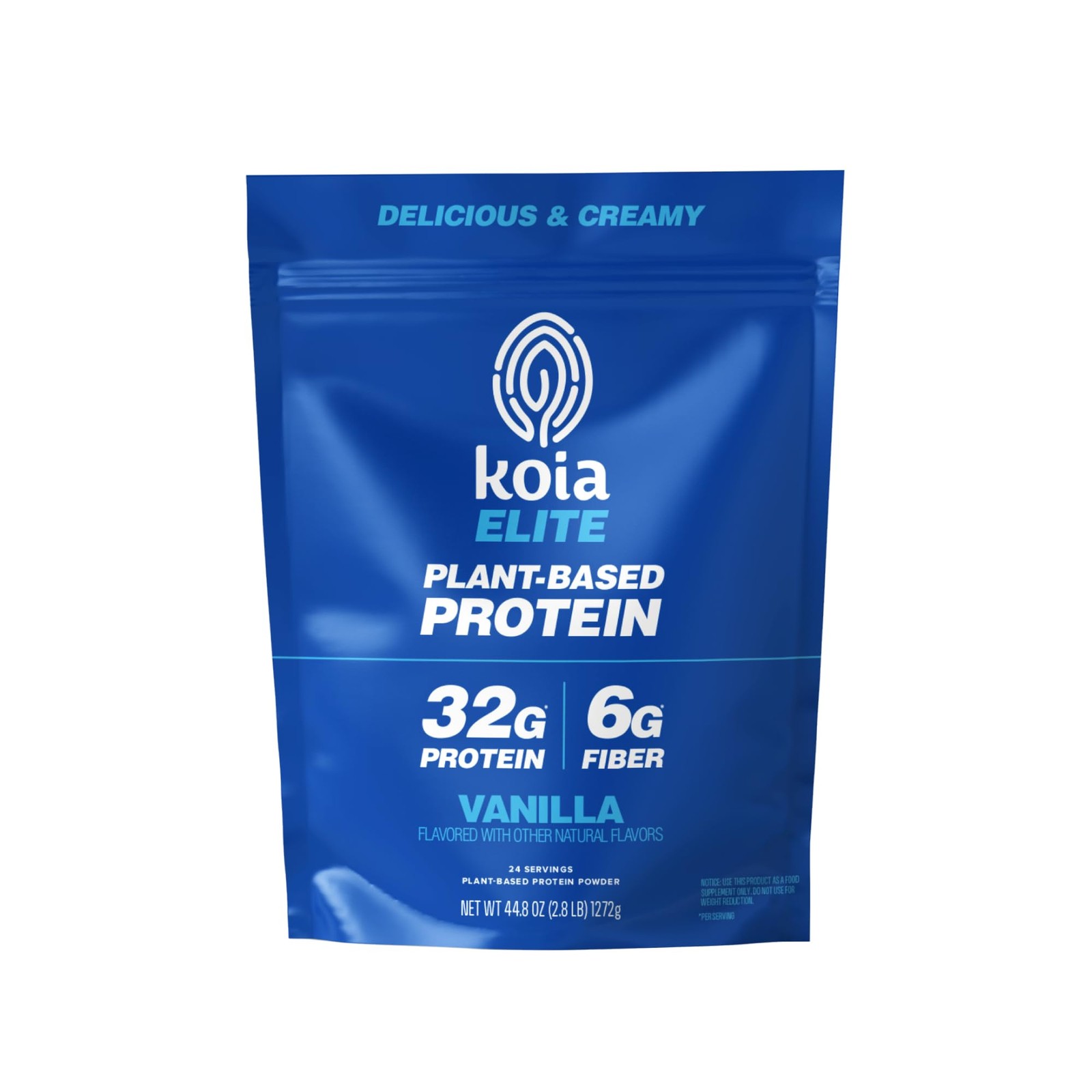 Koia Plant Based Protein Elite Powder, Vanilla, 32g Protein, 4g Sugar, 6g Prebio