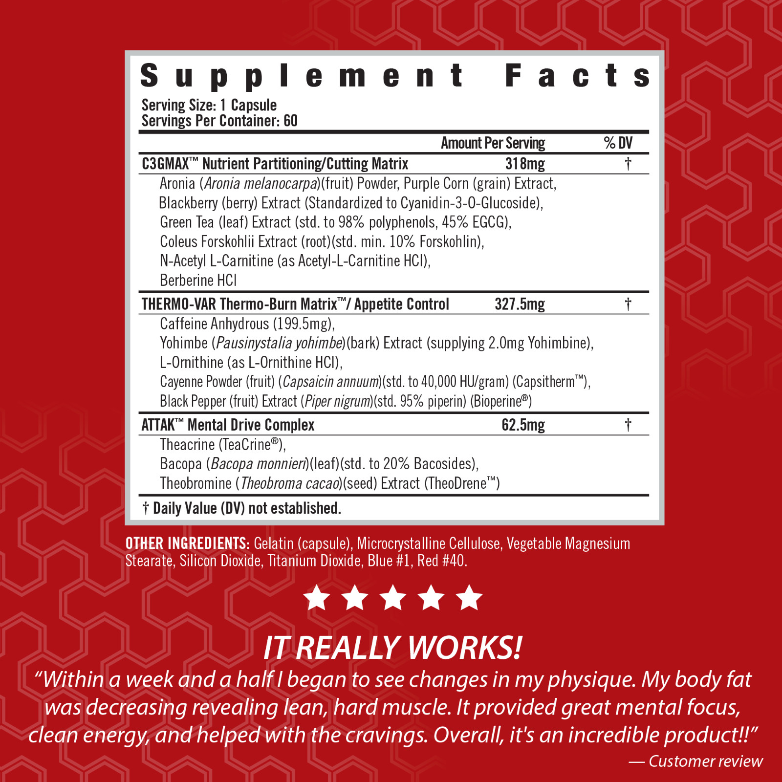 LIPO-DREX Total Body Fat Loss Thermogenic with Muscle Maintenance – 60 Capsules
