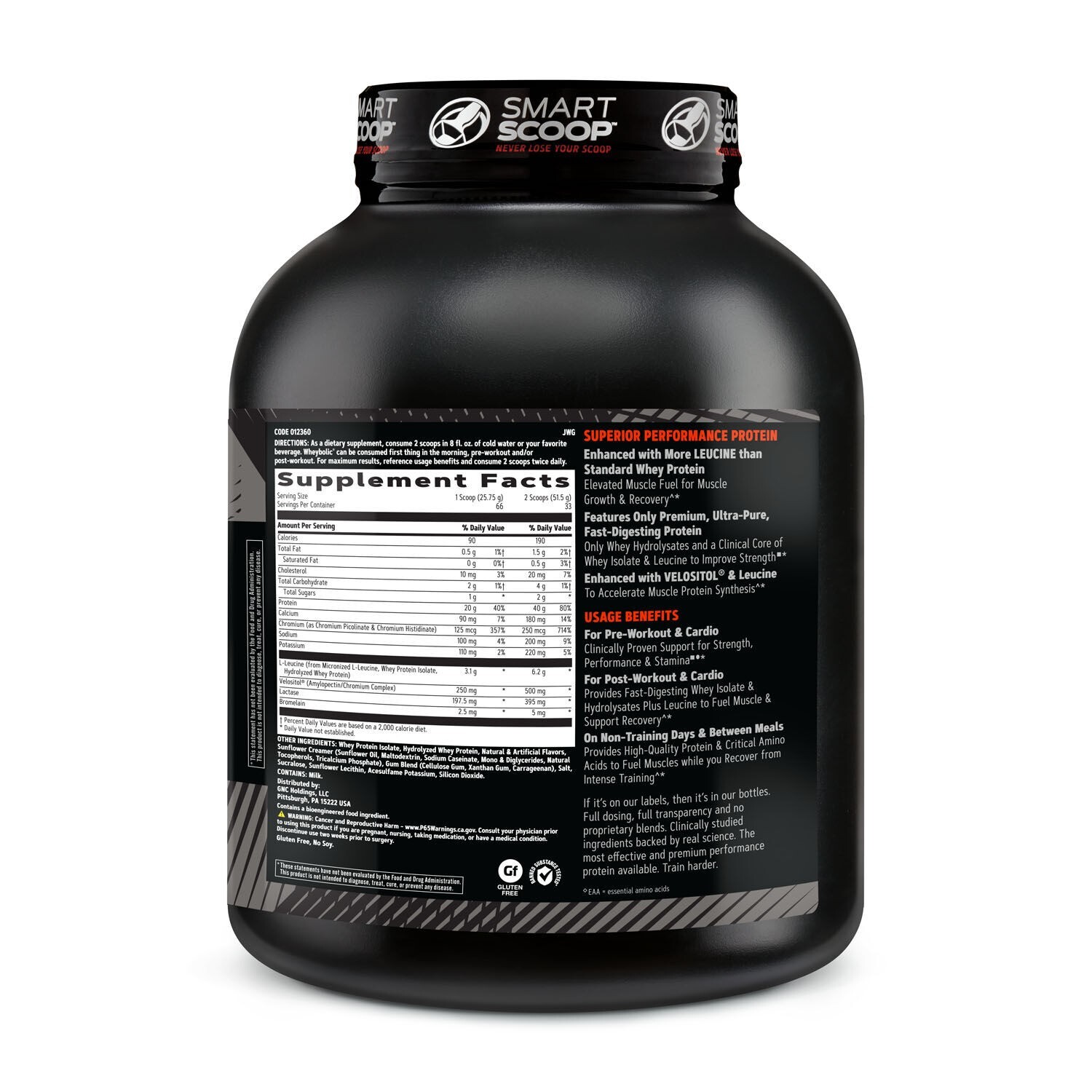 GNC Amplified Wheybolic 4 LBS Classic Vanilla