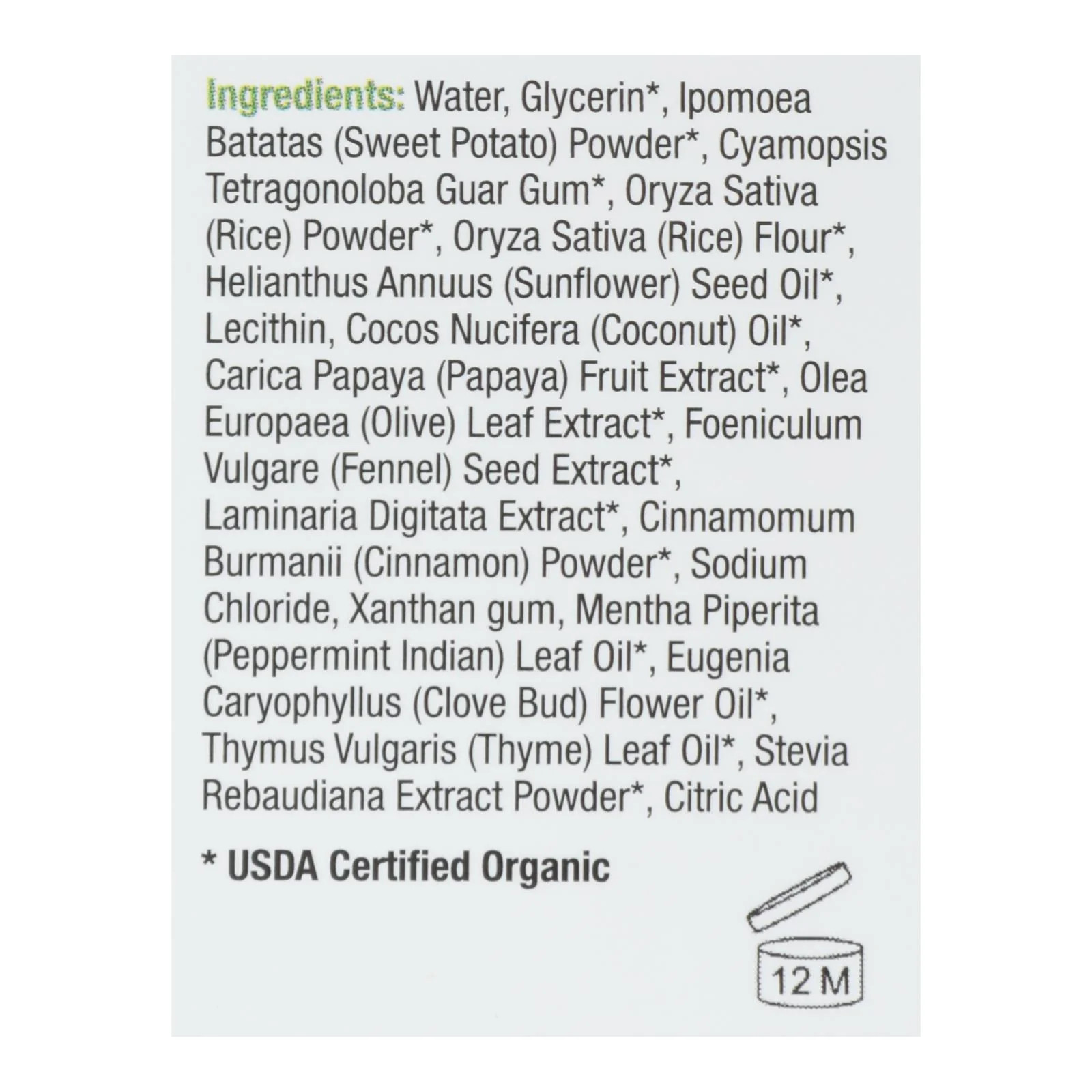 RADIUS USDA Organic Canine Toothpaste, Sweet Potato Cinnamon Flavor, 3 Ounce