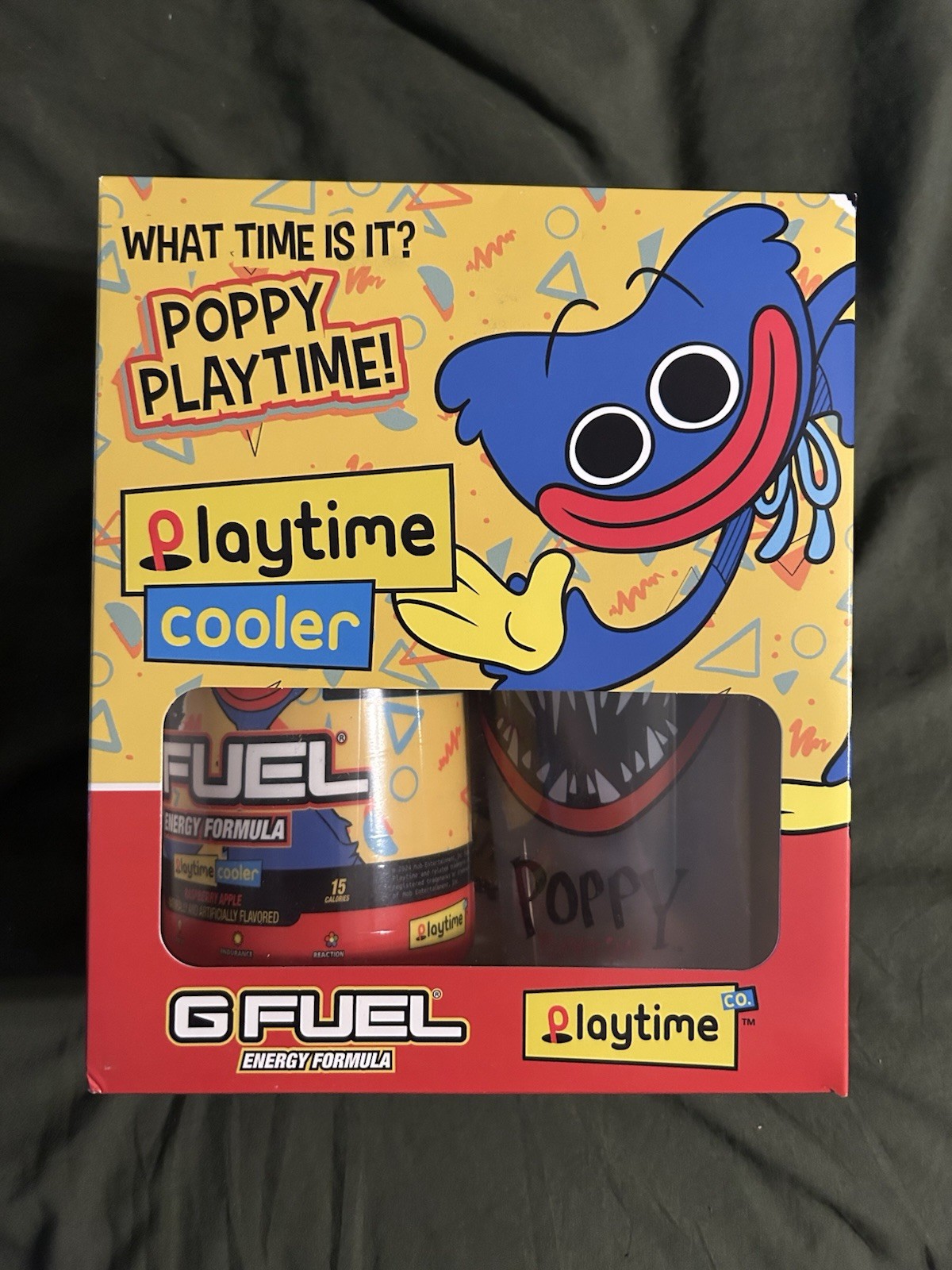 Gfuel Playtime Poppy Collector’s Box Shaker + Tub G FUEL