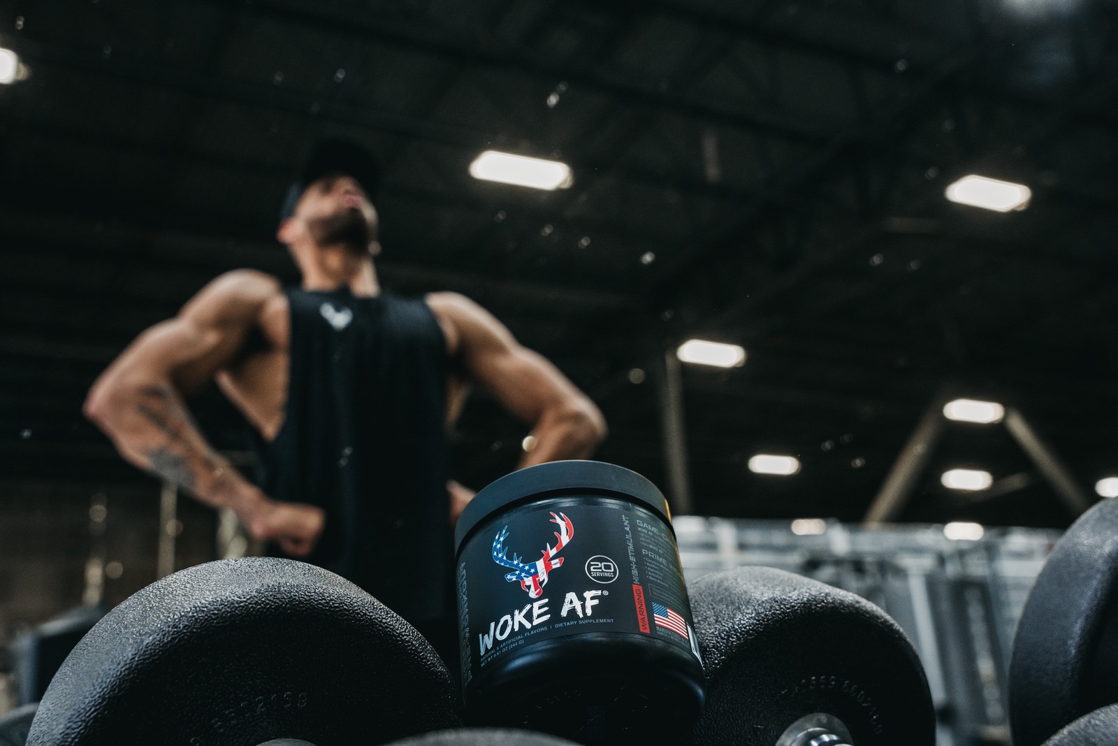 Woke Af Pre-Workout Powder, Increase Energy, Rocket Pop, 333Mg Caffeine, 20 Serv