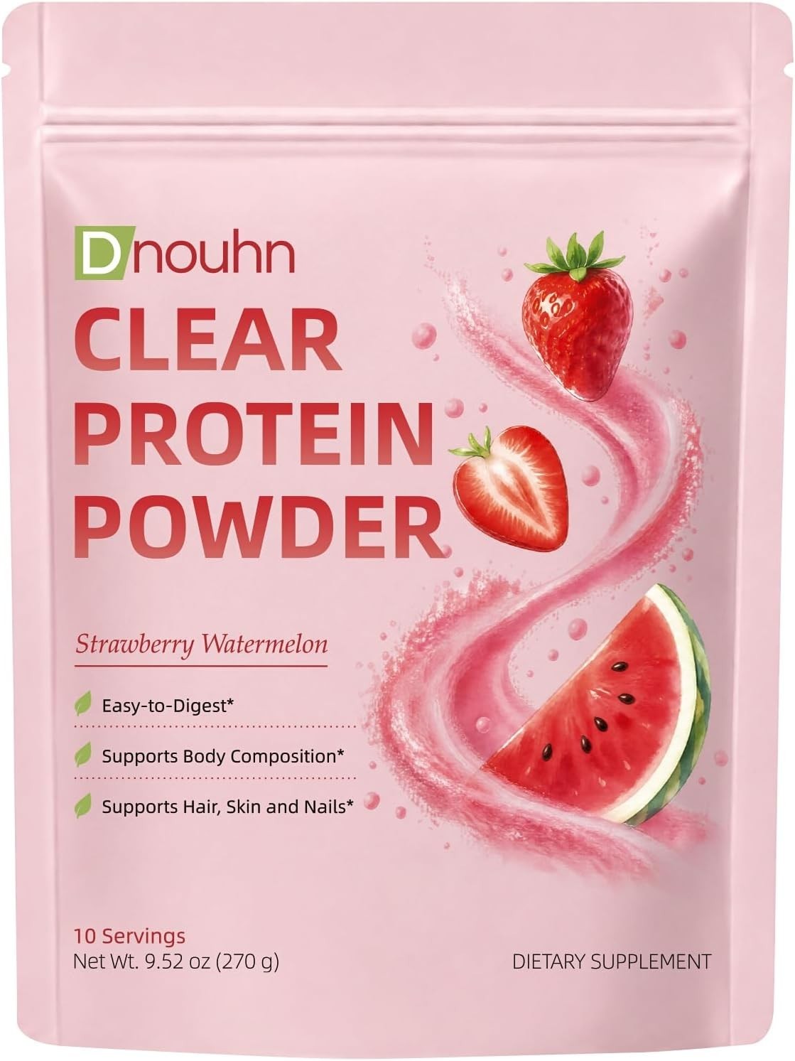Clear Protein, Whey Protein Isolate with Collagen Peptides and Digestive Enzy…
