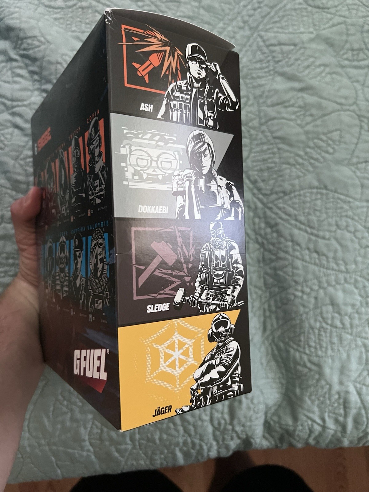 G-Fuel Rainbow Six Siege Breach Berry Collector’s Box Tub Shaker Cup & Stickers
