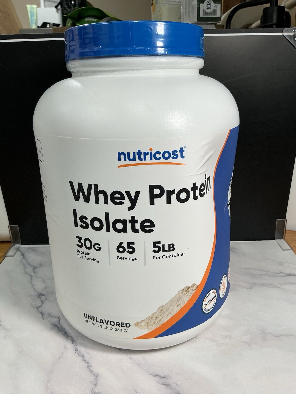 Nutricost Whey Protein Isolate (Unflavored) 5LBS – Protein Powder