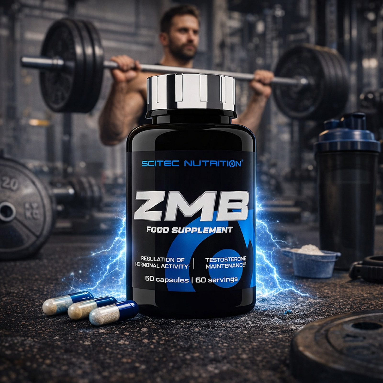 ZMB – 60-180 Capsules -Testo Booster Sleeping Aid Recovery ZMA Magnesium Zinc
