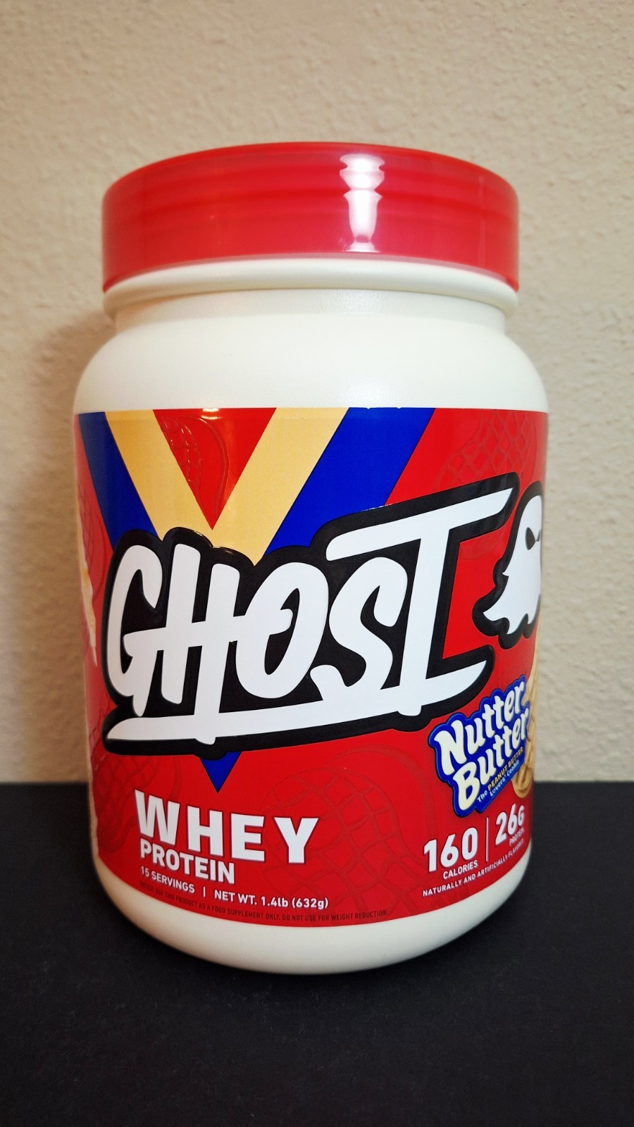 GHOST Whey Protein, Nutter Butter 🥜 1.4lbs, 26G Protein, 15 Servings, 10/2027✨️