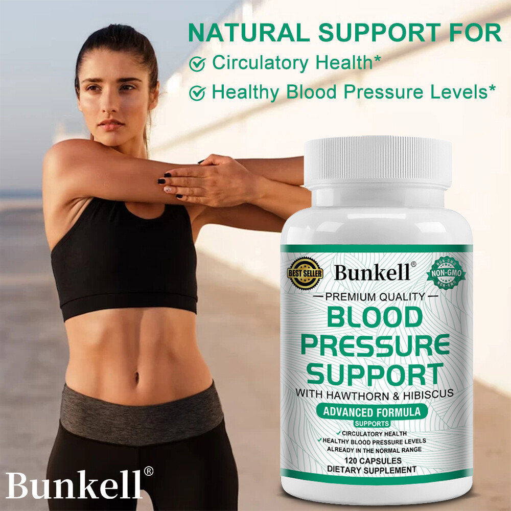 Blood Pressure Support Capsules – Promotes Healthy Blood Circulation + Flow