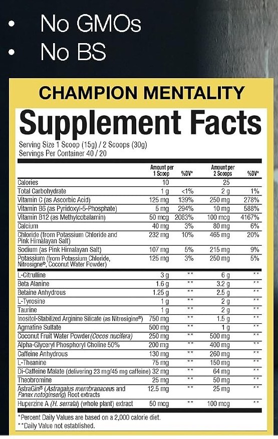 RAW CBUM Thavage Pre-Workout Pumps Focus 20/40 Servings Champion Mentality New