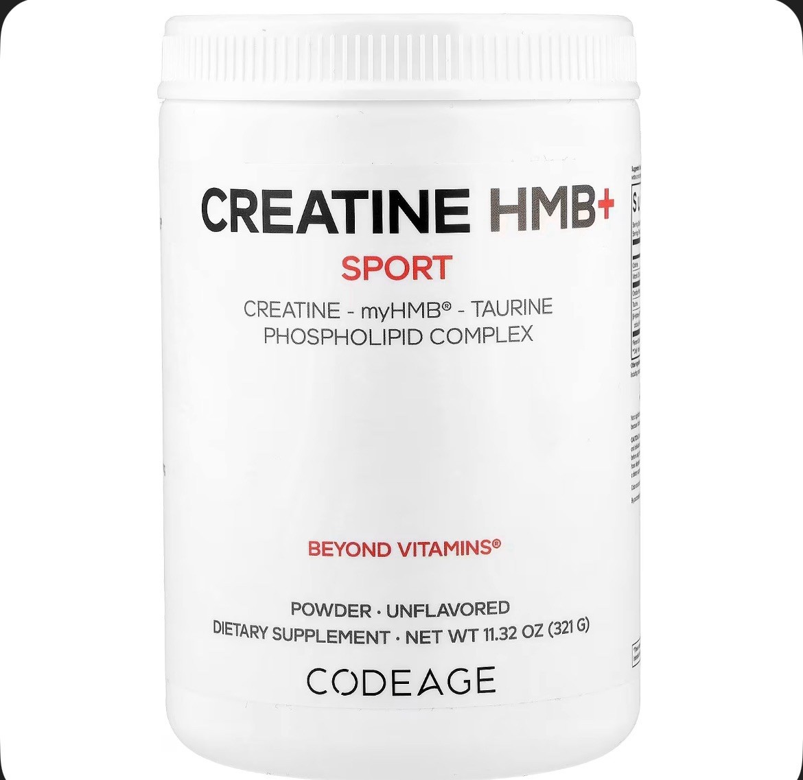 Sport, Creatine HMB+, Unflavored, 11.32 oz (321 g)