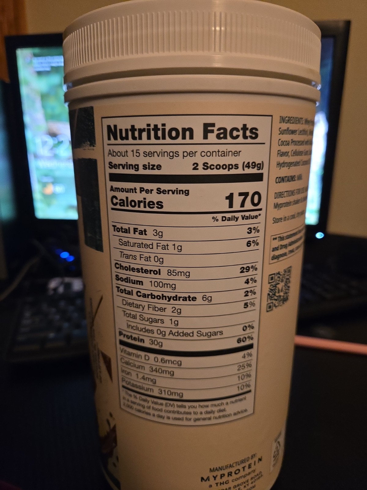 MyProtein Origin Protein 1.5 LBs butter pecan ice cream Exp 10/27