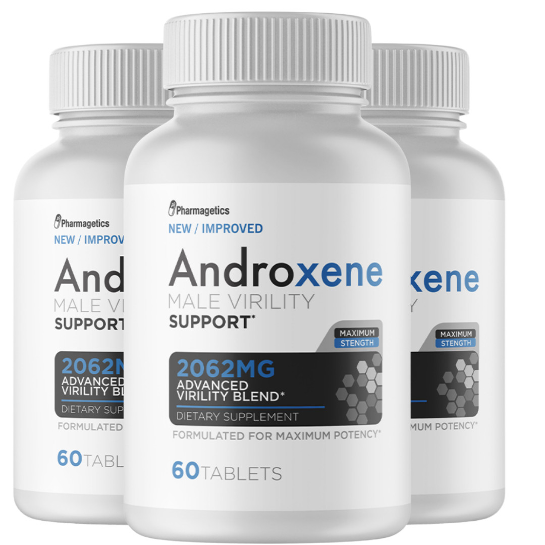 Androxene – Male Virility Support – 3 Bottles – 180 Tablets
