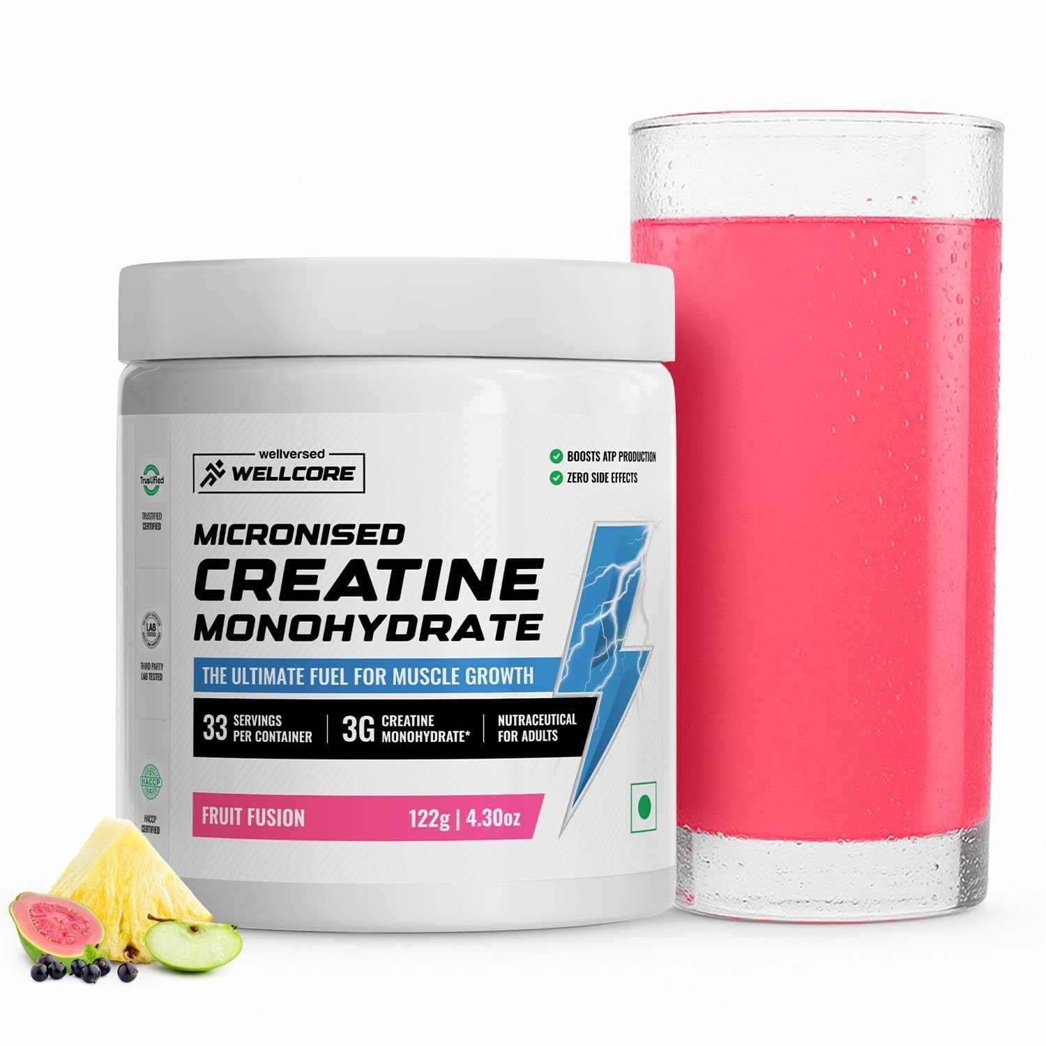 Wellcore Micronised Creatine Powder 122g For Enhanced Muscle Strength