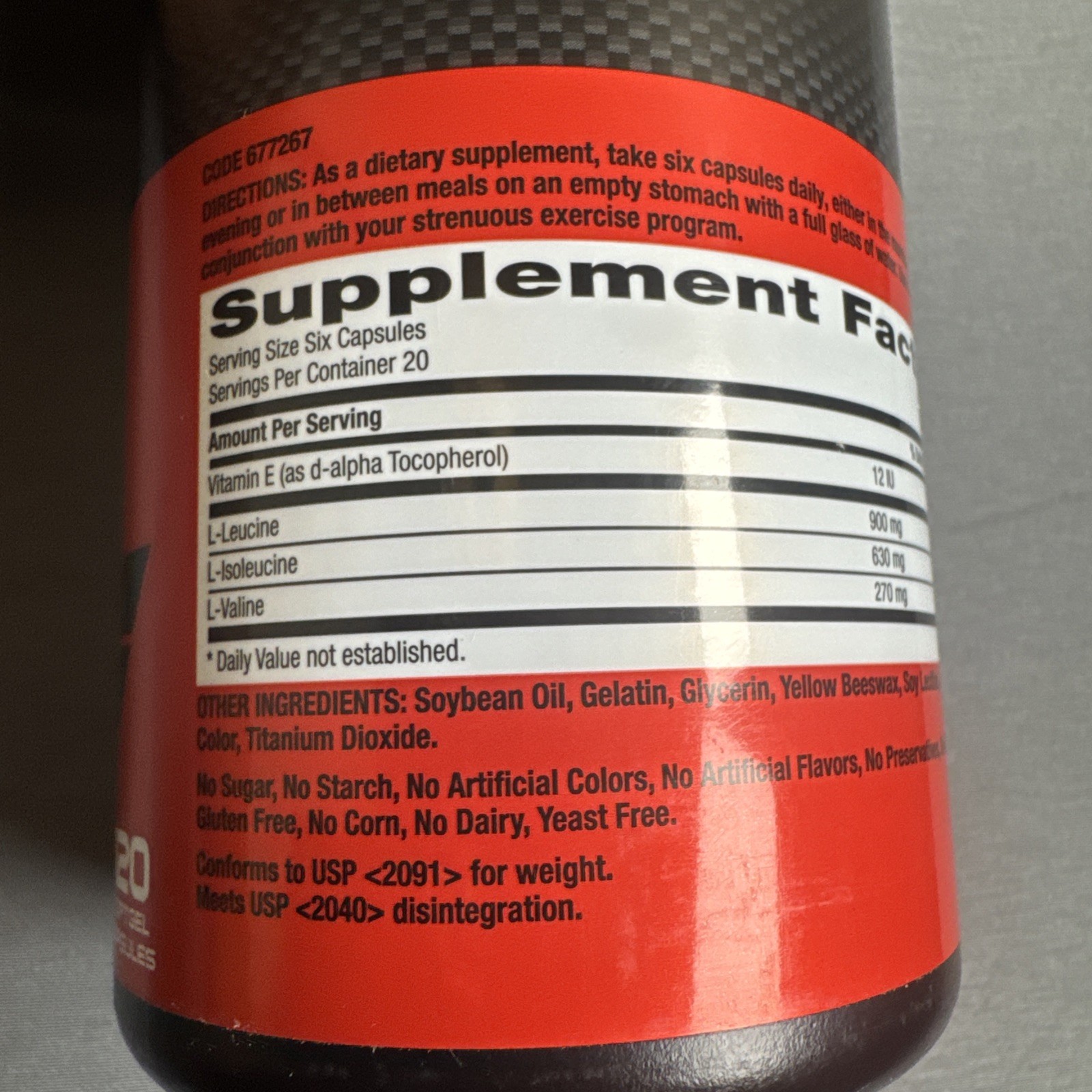 GNC Pro Performance BCAA 1800 Dietary Supplement, 120 gels 11/2026