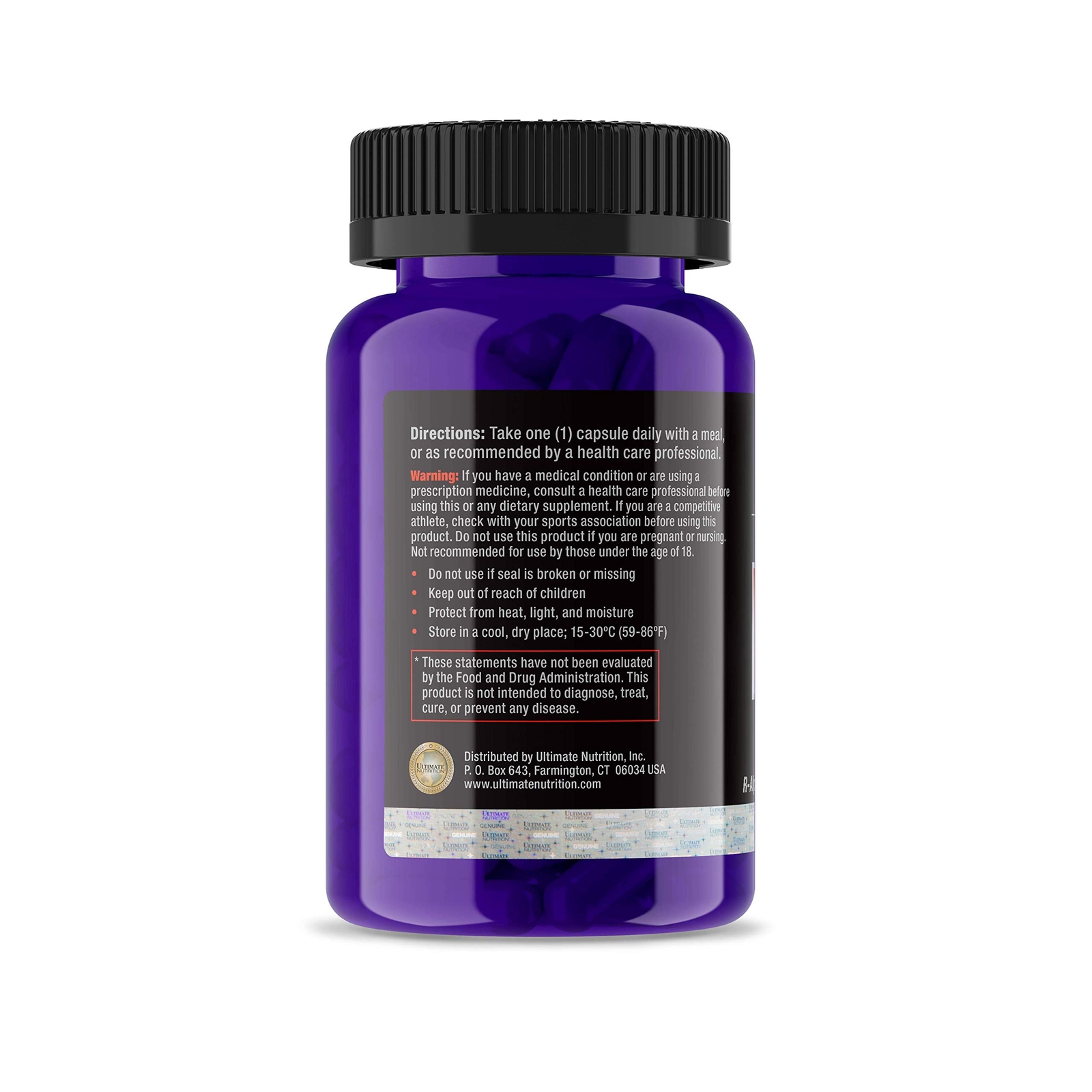 Ultimate Nutrition R-ALA Softgels 100 Gels
